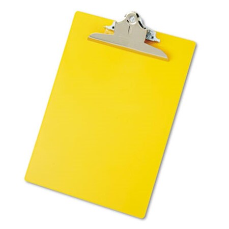 Saunders Manufacturing Co Inc Saunders 21605 Plastic Antimicrobial Clipboard; 1 in. Capacity; Holds 8.5w x 12h; Yellow 21605